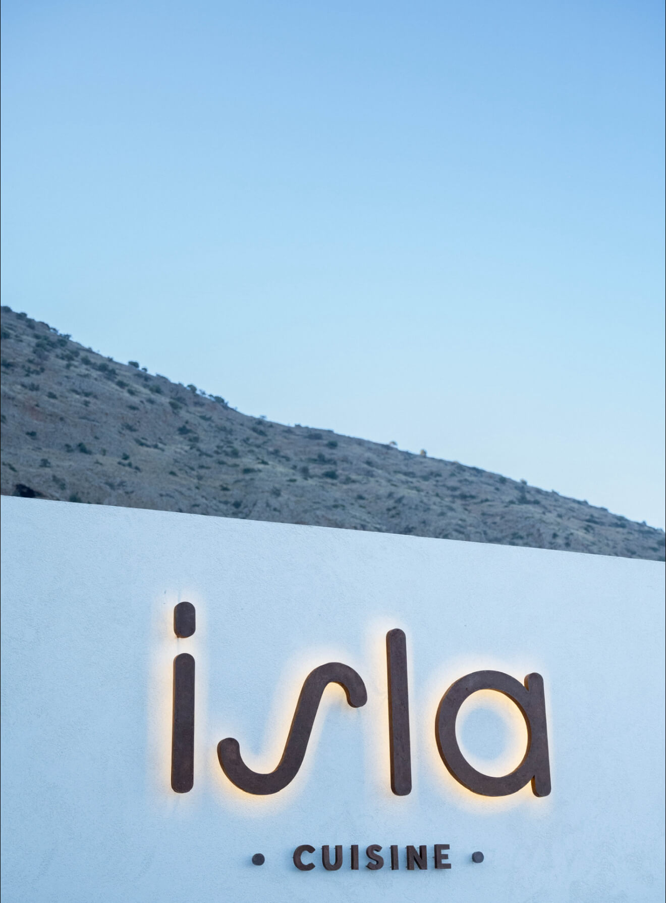 Isla Cuisine illuminated sign